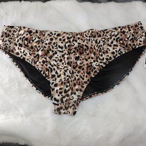 Time and Tru Animal Print scrunch Bikini Bottom